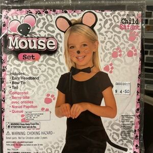 NWT In bag Mouse Ears/Set for Kids Costumes.